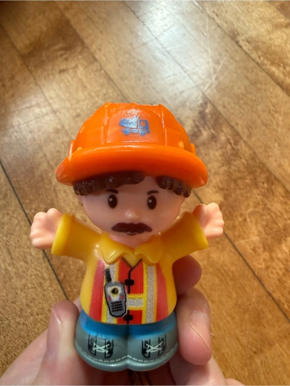 Fisher-Price Orange & Yellow Dump Truck with Construction Figure